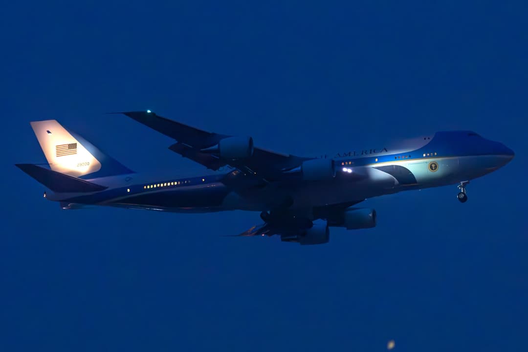 在北京拍摄空军一号
